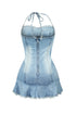 Blow Ya Mind Washed Denim Mini Dress